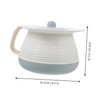 BIUDECO 1Set Elderly Covered Spittoon Portable Chamber Pot with Lid