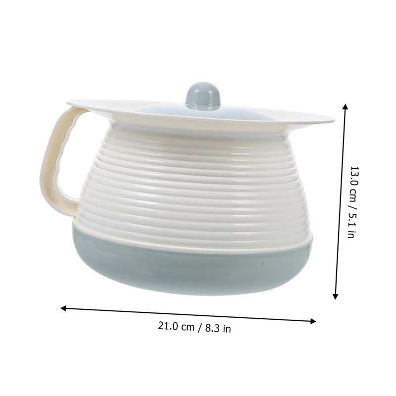 BIUDECO 1Set Elderly Covered Spittoon Portable Chamber Pot with Lid