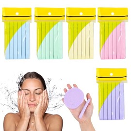 60 Piezas Esponja Facial Comprimida Redonda, Esponjas Faciales Limpieza, Esponja de Eliminación de Maquillaje, Esponjas de Celulosa, para Limpieza Facial, Exfoliating