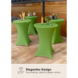 Gräfenstayn® Diana High Table Cover Various Colours and Sizes for a Table Diameter of 60 cm Diameter 70 cm Diameter 80 cm with Öko-Tex Standard 100 Seal Tested Confidence 30435, Ø 70