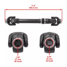 Caltric Rear Propeller Prop Drive Shaft for Can-Am Commander 1000 4X4 Xt EFI 2011-2013