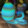 2PCS 3D Printed Snake in Egg, 3D Printed Dragon Egg
