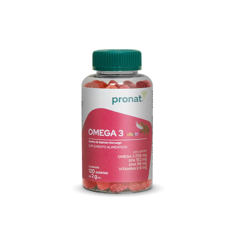 PRONAT | Omega 3 Infantil, Suplemento Alimenticio, 120 Gomitas con