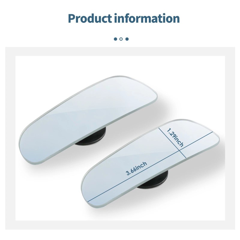 Ossuret Wide Angle Blind Spot Convex Mirror Rear Side View