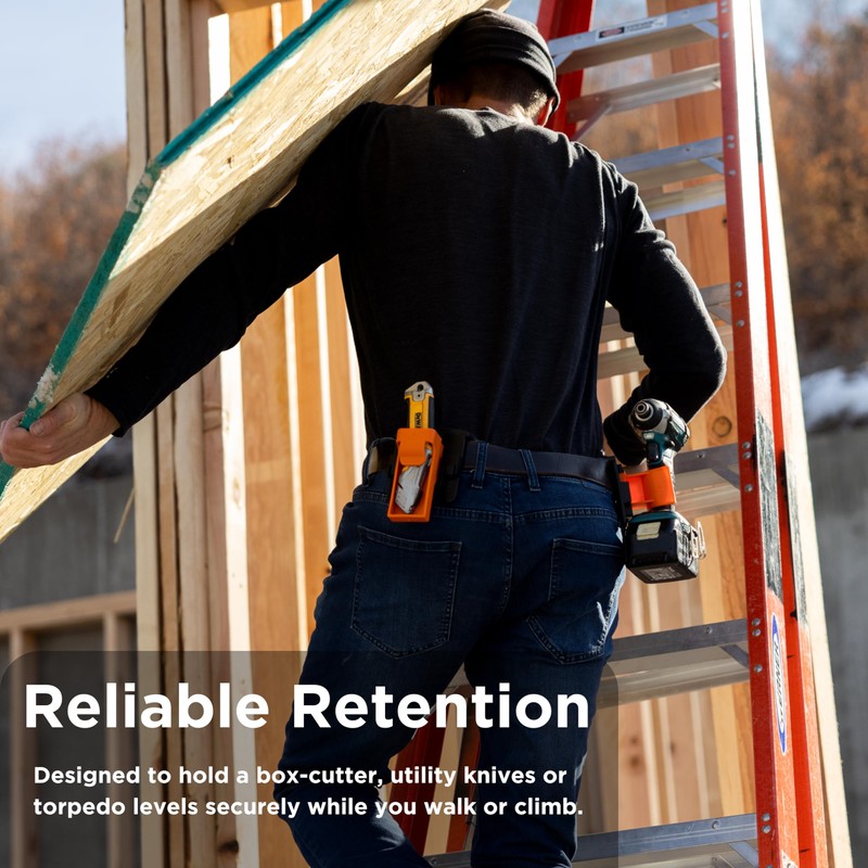 SwatClips Utility Knife Holster - Composite Holster for Home Improvement