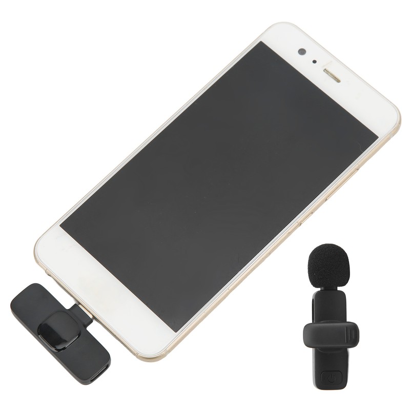 Wireless Lavalier Microphone Intelligent Noise Cut Automatic Pairing Compact Microphone