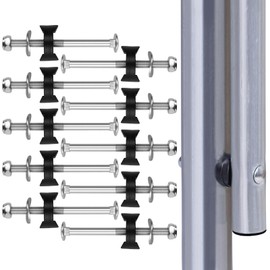 Pack of 10 trampoline screws, M6 trampoline replacement parts, galvanised steel trampoline accessory set, trampoline screw with spacer, trampoline attachment for attaching the trampoline for