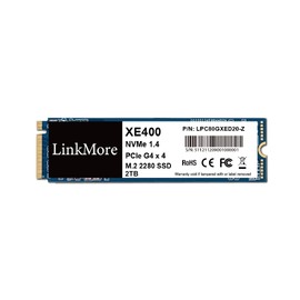 LinkMore XE400 2TB M.2 2280 PCIe Gen4 NVMe 1.4 Internal SSD, Solid State Drive, Read Speed Up to 4800MB/s Storage for PC, Laptops, Gaming