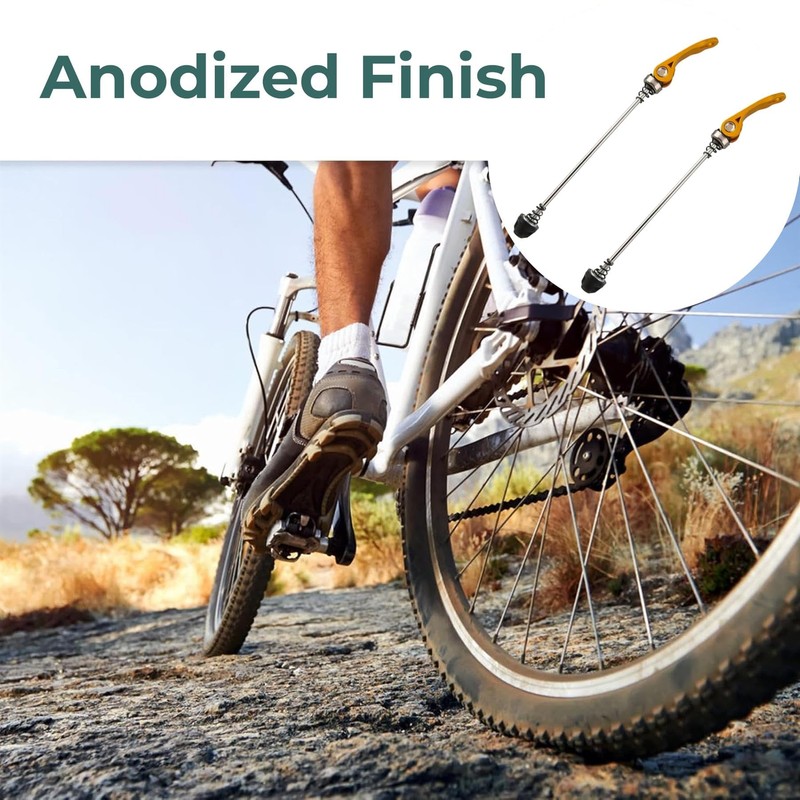 Laxzo ® 1 Pair Bike Quick Release Skewer Front Rear
