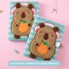 WERNNSAI Water Pig and Orange Plush Notebook for Kids