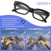KoKoBin 3 Pack Retro Square Oprah Style Reading Glasses for