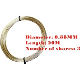 Two Pieces of Windshield Cut-Out Wire Length 20 Meters, (2, Gold)