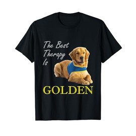 The Best Therapy Is Golden Retriever Dog Shirt
