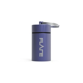 FLARE AUDIO Large Capsule Purple - Tough Lightweight Aluminium, Water-proof, Keychain