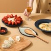 Sanbege 2 Pack Leaf Spoon Rest, Ceramic Ladle Holder, Modern