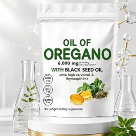 6000mg Aceite De Orégano Apoyo Digestivo Uso Diario Natural