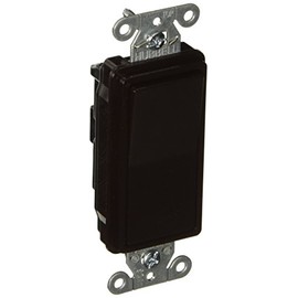 Hubbell DS115 Decorator Switch, Single Pole, 15 amp, 120/277V, Brown