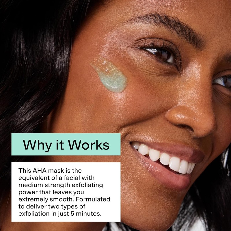 Clearstem Pre-Game Lighting Face Mask with AHA Exfoliator - Skin
