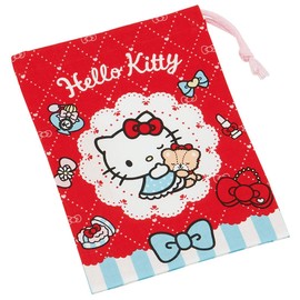 Skater KB62 Sanrio Children's Cup Bag, 8.3 x 5.9 inches (21 x 15 cm), Kitty Fashionable Girl, Made in Japan