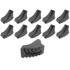 der kleine Handwerker 10 x Rubber Buffer Trekking Pads – 5 Pairs Nordic Walking Buffer – For All Standard Models – Asphalt Feet Rectangular