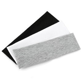 Elastic Sports Headbands Sweat Wicking Non-Slip Hair Bands Stretchy Cotton Headband Soft Thin Headbands for Training Yoga Running Sports Fitness