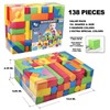 Foam Blocks for Toddlers, 138 Pieces EVA Soft Stacking Building