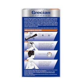 Grecian Express Tinte Colorante Para Hombre En Crema, Color Negro, Fácil Aplicación, 3 pack 80g cada