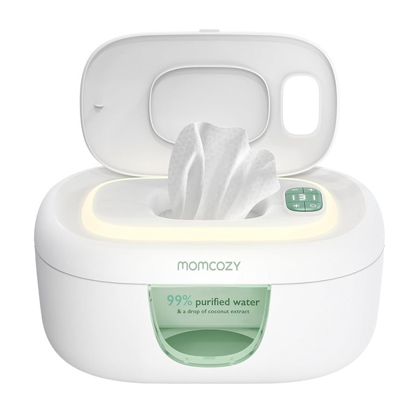 Momcozy Baby Wipe Warmer, Innovative Spring Design, Large Capacity Wipes