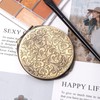 ANZHUO Retro metal compact travel mirror 1x/2x magnification compact portable