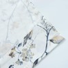VOGOL Gray Birds Valance for Kitchen Windows Floral Print Window