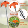 CWENDANER Pack of 12 Rotating Tent Pegs with Thread, 20