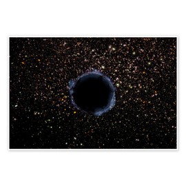 NASA Black Hole in a Globular Cluster Poster 30 x 20 cm Black Wall Pictures Wall Decoration