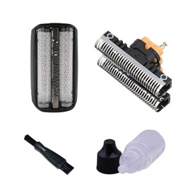 Replacement Shaver Foil and Cutter w/Razor Shaver Oil+ Clean Brush For B-raun 5000&6000 Series Flex Integral&Flex XP 31B