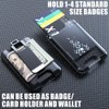 LIUGX Badge Holder, ID Card Holder with Metal Clip -