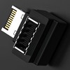 tunghey 2Pack 90 Degree USB Type E Adapter, Up Angle