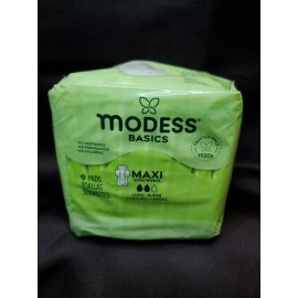 Modess Basics Maxi with Wings Long Super Pads Unscented Sanitary Napkins