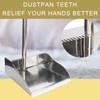 Stainless Steel Dustpan Metal Dustpan with Handle Heavy Duty Dust