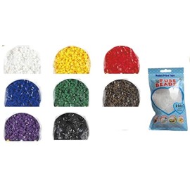 Happy Price Toys Midi Convulut HPT-03-8 Ironing Beads Pack of 1000 White Yellow Red Purple Green Blue Brown Black