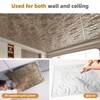 WOWSTAR 12-Pack 24"x24" Drop Ceiling Tiles, Waterproof Glue up Ceiling