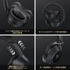 DOQAUS(ドカアス) ヘッドホン 有線 マイク付き 50mm ドライバー モニターヘッドホン 3.5mm/6.35mm両対応 密閉型 音楽シェア機能