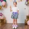 Rainbow Tutu Skirts, Layered Tulle Dance Skirt with Bow, Mermaid