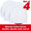 LAUCO Canvas Wheel Tire Covers Set of 4 Suitable for