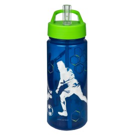 Scooli - Team Player Water Bottle - BPA-Free with Football Motif - Ideal for Children - Nursery and School - 500 ml