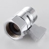 IGNPION G1/2" Full Brass Shower Head Flow Control and Shut
