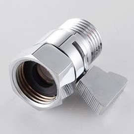 IGNPION G1/2" Full Brass Shower Head Flow Control and Shut OFF Valve for Shower Head, Hand Shower, or Bidet Sprayer etc