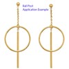 Adabele CF217-4 - 40 piezas de aretes hipoalergénicos con forma