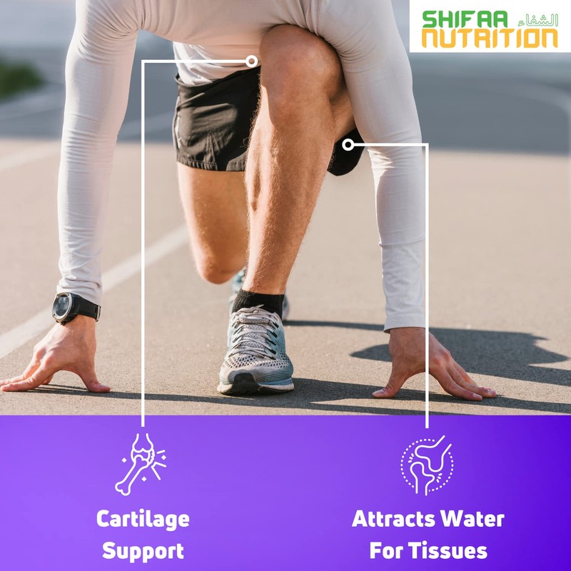 SHIFAA NUTRITION Halal Joint Support Supplement w/Glucosamine Chondroitin MSM |