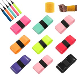 Tennis Overgrip Tape: PU Anti-Slip Racket Grip for Badminton, Pickleball, Fishing Rods with Wristband