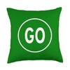 GO SIGN GREEN ROAD TRAFFIC HIGHWAY STREET STOP SIGN Throw