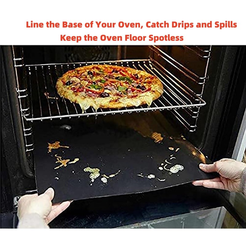 6 X Heavy Duty Oven Liner, Teflon Non-Stick Baking Mats,